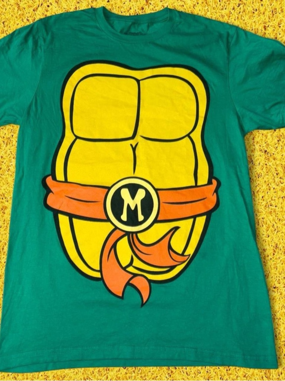 Youth Teenage Mutant Ninja Turtles green cotton t-shirt Size S #ninjaturtle